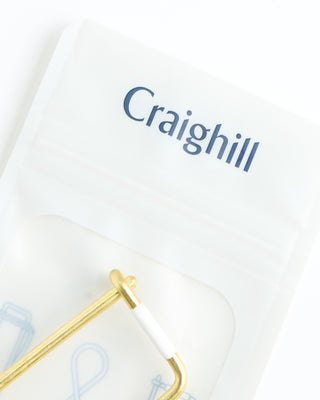 Craighill Wilson Keyring Brass Enamel / Gold/White  3