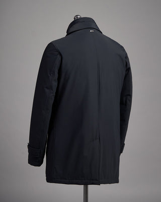 Herno Nylon Bi Stretch Car Coat W/ Windguard Navy 11 2507