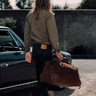 Bennett Winch The Suede Weekender Brown 12