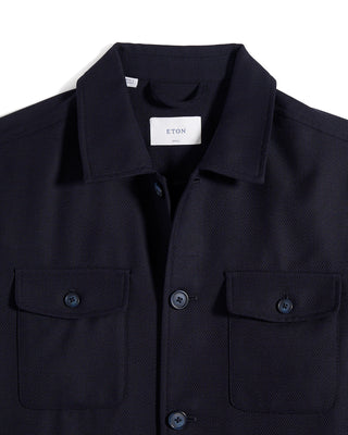 Eton Wool Hopsack Shirt Jacket 6859