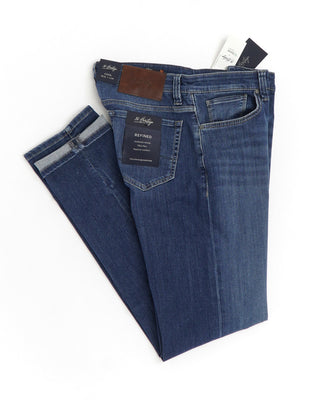 34 Heritage 'Cool' Mid Brushed Refined Stretch Jeans