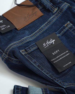 34 Heritage 'Cool' Dark Soft Denim Jeans