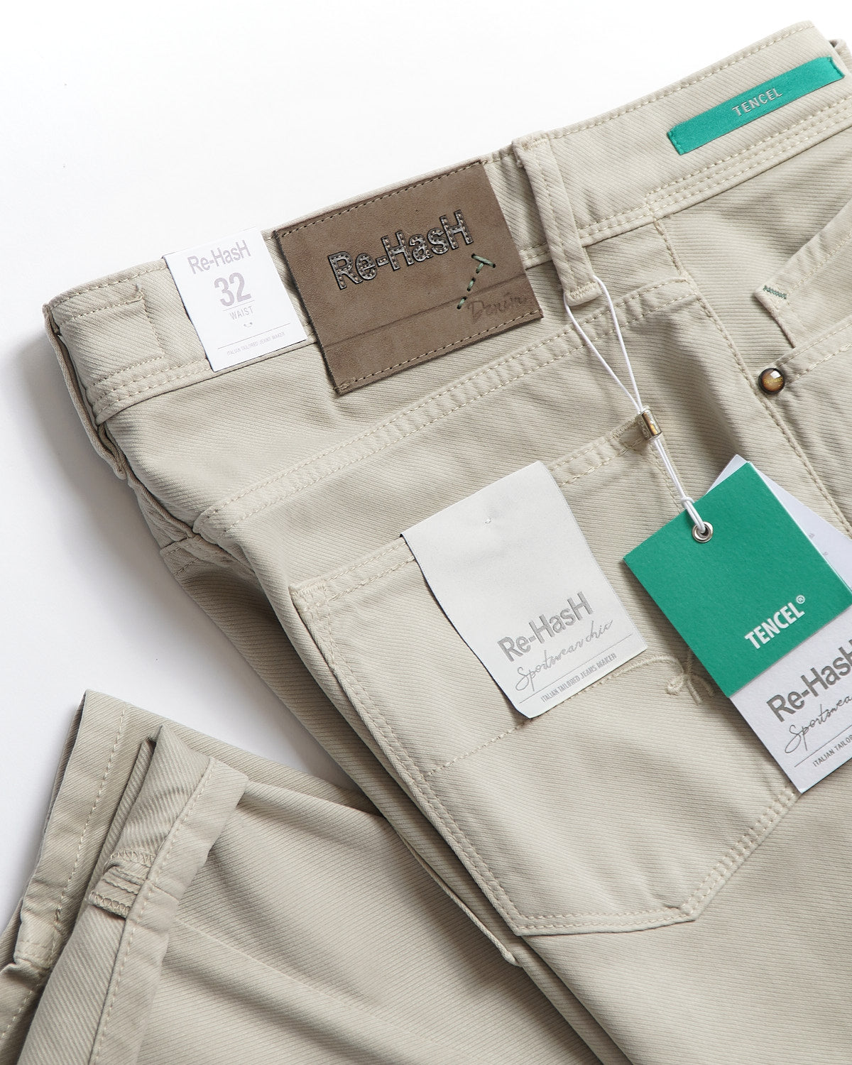 Re-HasH 'Rubens' Cotton-Tencel Twill Five Pocket Pants -  –  Blazer For Men