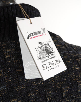 S.N.S. Herning Black Wool 'Stark' Sweater