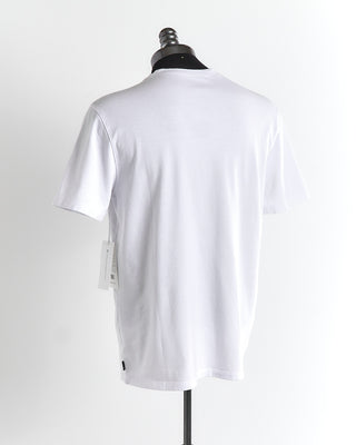 AG Jeans Bryce White Cotton Jersey Crew Neck T-Shirt 