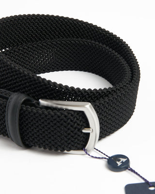 Anderson's Black Cotton Tubular Braided Stretch Belt