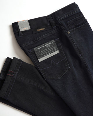 Alberto Indigo 'Pipe' Overdyed Premium Business Denim Jeans