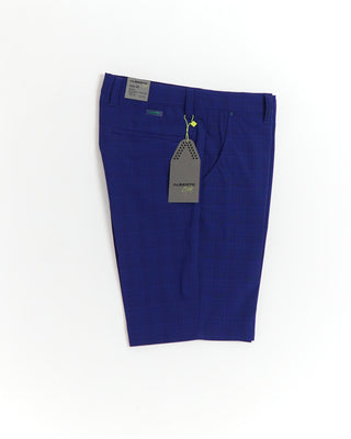 Alberto 3xDry 'Earnie' Blue Checked Golf Shorts