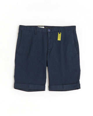 Alberto Navy Blue Light Organic Cotton Shorts 