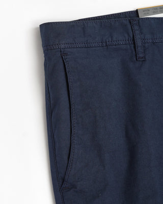 Alberto Navy Blue Light Cotton Shorts 
