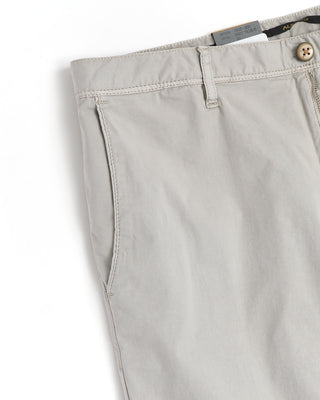 Alberto Stone Grey Light Organic Cotton Shorts 