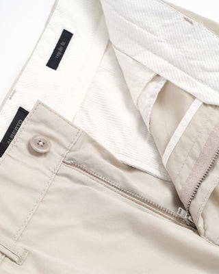Alberto Premium Business Summer Cotton Off White Stretch Pants