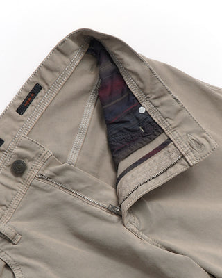 Alberto Khaki Tan 'Pipe' Soft 5-Pocket Pants