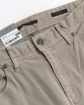 Alberto Khaki Tan 'Pipe' Soft Twill 5-Pocket Pants