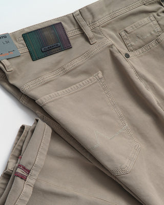 Alberto Khaki Tan 'Pipe' 5-Pocket Pants