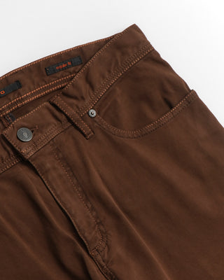 Alberto Brown 'Pipe' Twill 5-Pocket Pants