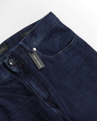 Alberto Washed Blue 'Pipe' Tencel Jeans