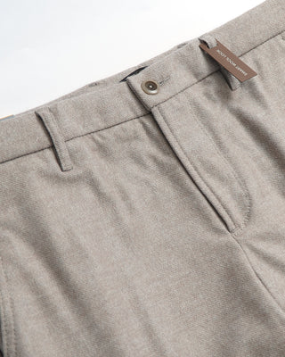 Alberto Beige 'Wind' Flannel Look Cargo Pants