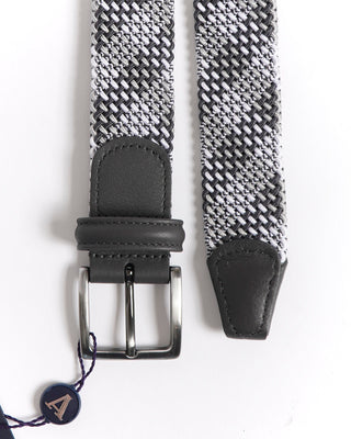 Anderson's Grey Patterned Tubular Weave Stretch Belt