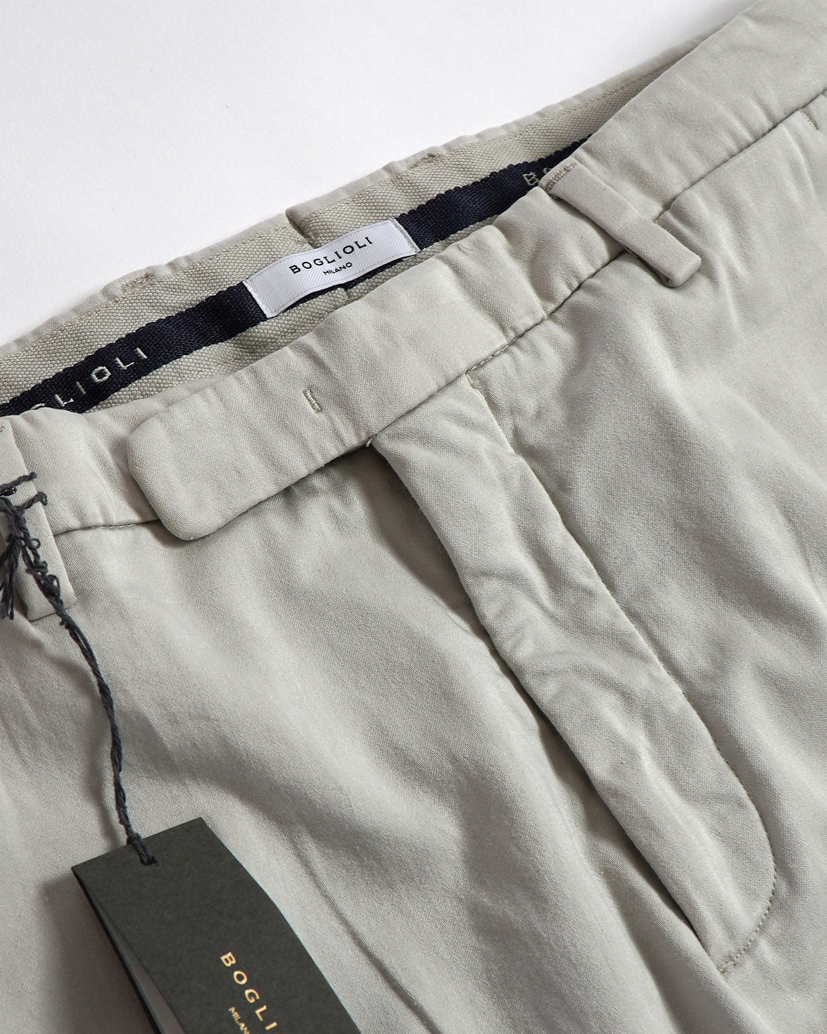 Tencel Stretch Flat Front Trousers / Stone – Blazer For Men