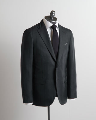 Boglioli Green Pin Stripe Frisé B-Line Soft Suit