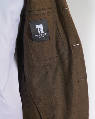 Boglioli Brown Wool Textured Garment Dyed Soft Jacket