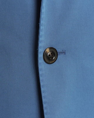 Boglioli Blue Twill Garment Dyed Cotton Stretch Sport Jacket 