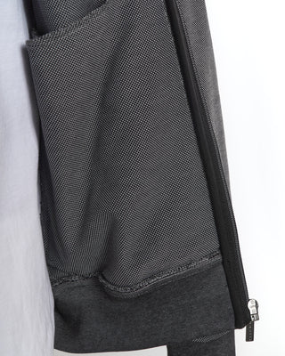 Bugatti Grey Lightweight Piqué Full Zip Cardigan 