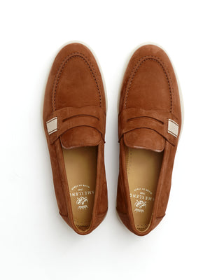 Copper Morbidone Leather Loafers