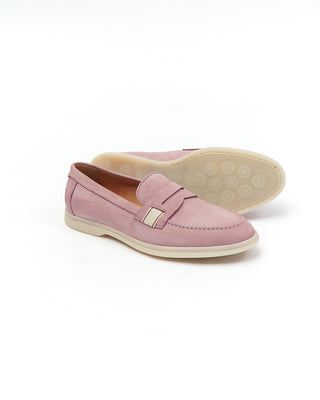 Camerlengo Pink Loafers with Comfort Flex Rubber Sole