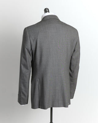 Canali Grey 'Armaturato' Stretch Wool Suit Back