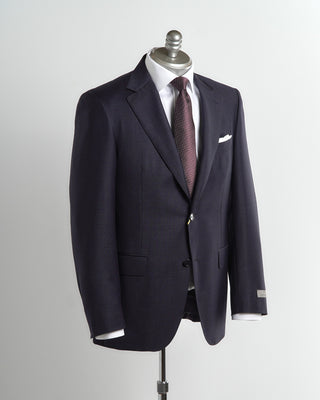 Micro Gingham Super 130S Wool Suit