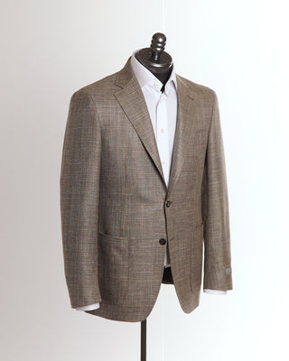 Canali Taupe Brown Summer  'Kei' Sport Jacket