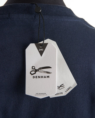 Denham Barbadenham Navy Cotton T-Shirt