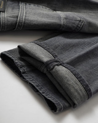 Denham Grey 'Razor' Golden Rivet Slim Jeans