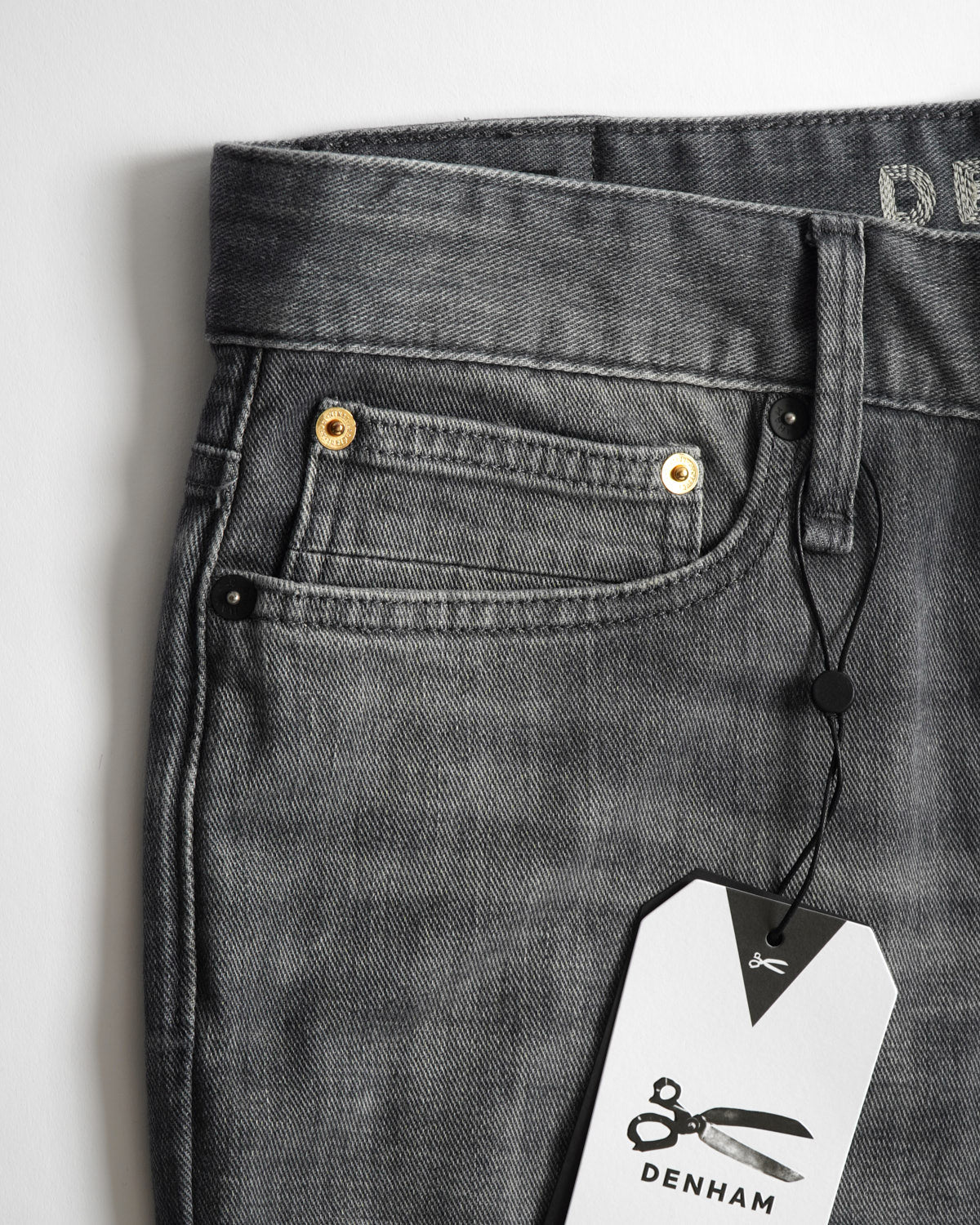 forudsigelse Menstruation Hverdage Denham Grey 'Razor' Black Label Golden Rivet Slim Jeans – Blazer For Men