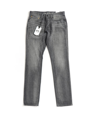Denham Grey 'Razor' Black Label Golden Rivet Jeans