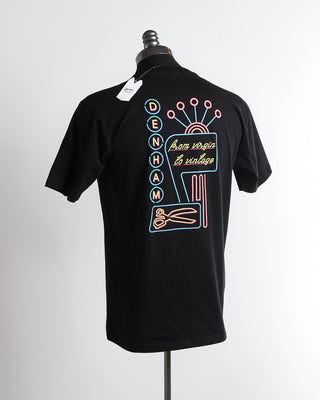 Denham Chicago Black Reg Cotton T-Shirt
