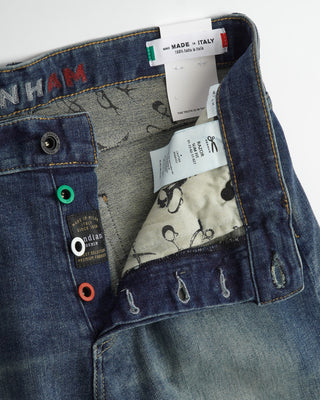Denham 'Razor' Made in Italy Stretch Overdye Worn Jeans 
