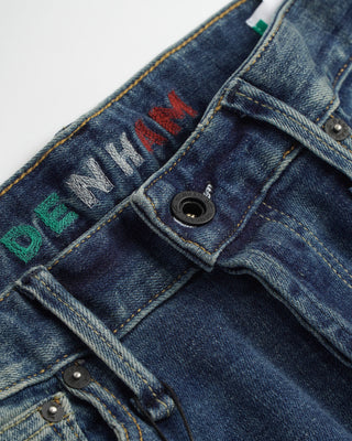 Denham 'Razor' Made in Italy Overdye Worn Candiani Denim Jeans 