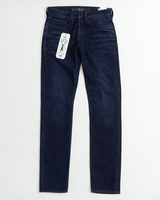 Denham 'Razor' Made in Italy Indigo Blue Overdye Worn Jeans