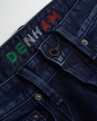 Denham 'Razor' CandiAni Indigo Blue Overdye Worn Jeans