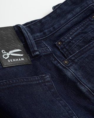 Denham 'Razor' Made in Italy Indigo Overdye Worn Jeans