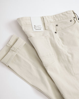 Denham 'Razor' Ecru Cotton Stretch Denim Pant Jeans