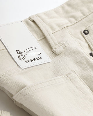 Denham 'Razor' New Ecru Cotton Stretch Denim Pants 