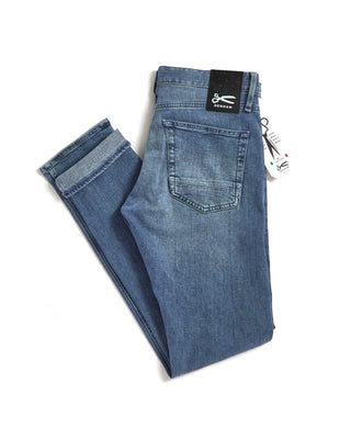 Denham Razor Soft Natural Worn Medium Denim Jeans