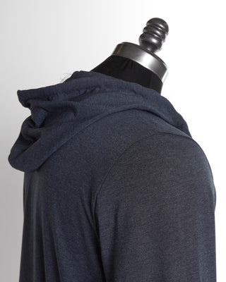 Derek Rose Anthracite Micro Modal 'Marlowe' Zip Hoodie Sweater