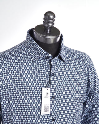 Geometric Sword Print Jersey Shirt