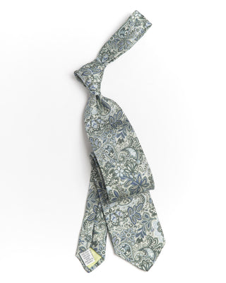 Dion Silk Floral Teardrop Tie