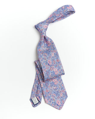 Dion Silk Floral Cluster Tie